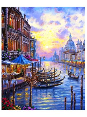 Pintura por Números 50 x 40 cms - Paisaje de Venecia,hi-res