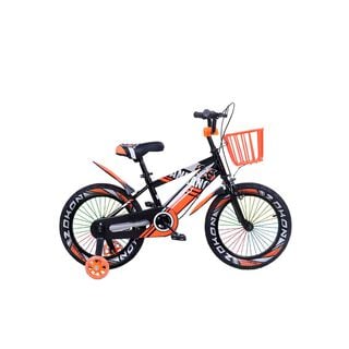 Bicicleta de montaña para Niños Luces LED y Colores Aro 12 Naranja,hi-res