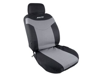 Cubre asientos sport negro/gris 8 piezas Carlife,hi-res