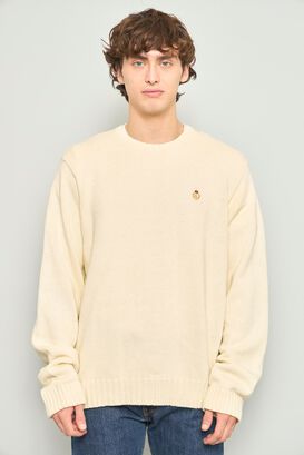 Sweater casual  blanco lauren talla L 619,hi-res