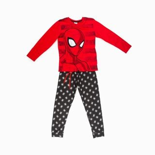 Pijama Niño Spiderman Mask Rojo Marvel,hi-res