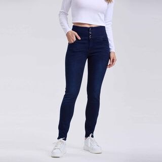 Jeans Mujer Skinny Pushup Azul Oscuro Fashion´s Park,hi-res