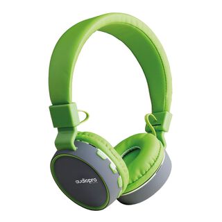 Audifono Headband Bluetooth FM AUX. 3.5 Verde Audiopro,hi-res