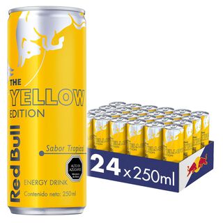 Red Bull Bebida Energética Pack 24 Latas Tropical 250Ml,hi-res