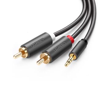 UGREEN Cable de audio de 3,5 mm a 2 RCA 1,5m,hi-res