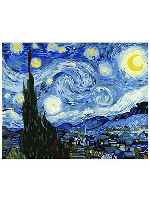 Pintura por Números - Noche Estrellada de Van Gogh,hi-res
