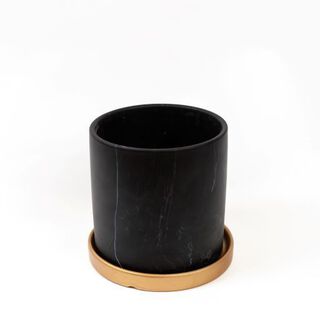 Macetero Nordico Negro M (Macetero de Ceramica),hi-res
