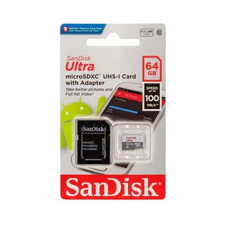 Tarjeta Memoria 64GB Ultra Sandisk Nexstore,hi-res