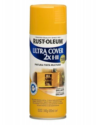 Spray Aerosol Ultra Cover 2x Amarillo Oro Brill. Rust Oleum,hi-res