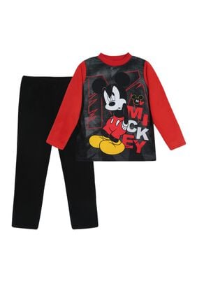 Pijama Niño Polar Disney Mickey Rojo,hi-res