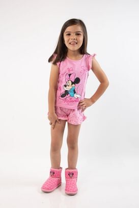 Pijama Niña Minnie Waiting in Pink Rosado Disney,hi-res