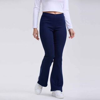 Jeans Mujer Flare Tiro Medio Azul Oscuro Fashion´s Park,hi-res