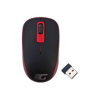Mouse Inalámbrico G4U, 10m, USB - Rojo,hi-res