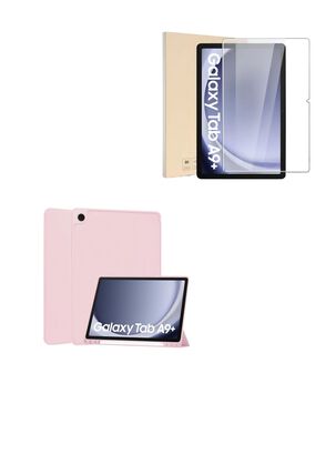 Funda Lamina Vidrio Para Tablet Samsung A9+ Plus Rosado,hi-res