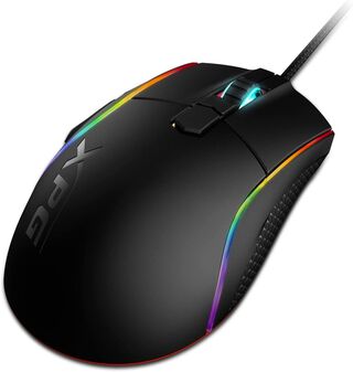 Mouse Gamer XPG Primer, Wired, RGB, Sensor PMW3360, 12000DPI, Color negro,hi-res