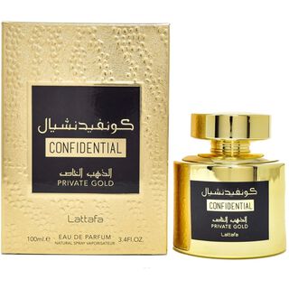 Confidential Private Gold 100Ml Unisex Lattafa Perfume,hi-res