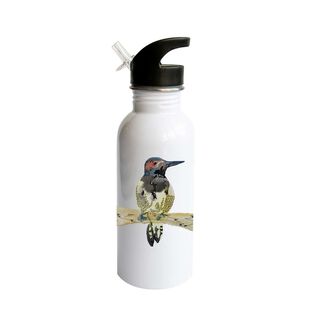 Botella para agua acero inoxidable 600ml pájaro colores Paper Home,hi-res