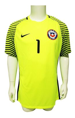      Camiseta Chile 2016/2018 Arquero N°1 Fierro Original Nike,hi-res