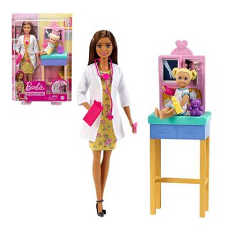 Barbie Profesiones Con Accesorios - Pediatra Morena,hi-res