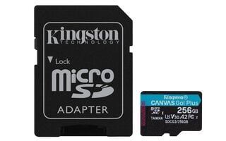 Tarjeta microSDXC Kingston Canvas Go Plus, 256GB,hi-res
