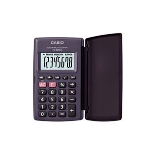 Calculadora De Bolsillo 8 Digitos Negro HL-820LVBK Casio,hi-res