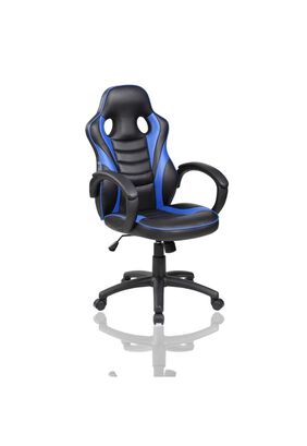 Silla Gamer ergonómica reforzada sillón oficina ejecutivo azul,hi-res