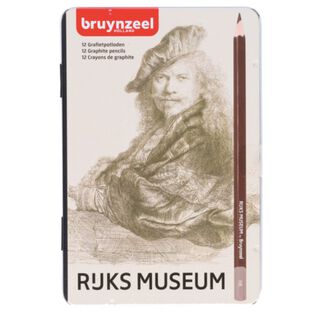 Lápices Grafito Bruynzeel Rijks Museum 12 Durezas Diferentes,hi-res