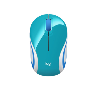 Mouse Logitech Mini M187 Refresh Celeste 1000dpi,hi-res