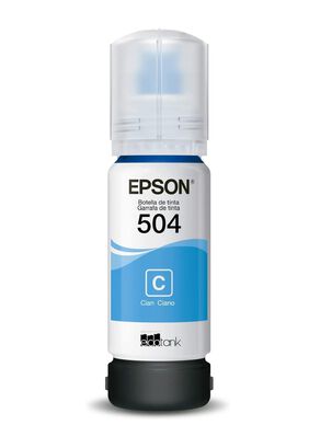 Tinta Botella Epson T504 70ml Ecotank Cyan,hi-res