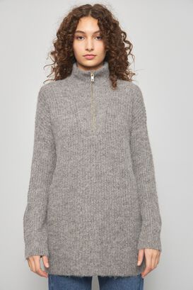 Sweater casual  gris express talla M 307,hi-res