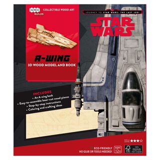Star Wars The Last Jedi A - Wing Libro y Modelo Armable Madera,hi-res