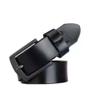 Cinturón De Cuero Cowather XF012 Color Negro,hi-res