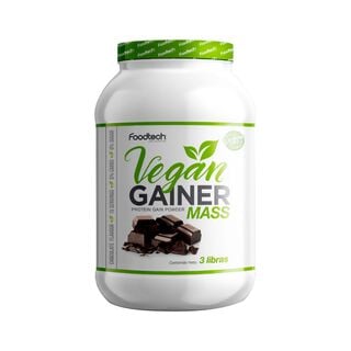 Vegan Gainer Mass 3 lbs - Foodtech Chocolate,hi-res