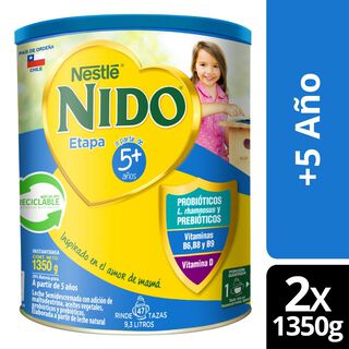 Leche en polvo NIDO® 5+ Protectus®  1350g Pack X2,hi-res