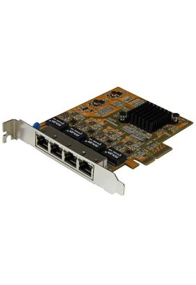Tarjeta de Red PCI Express Ethernet Gigabit 4 Puertos RJ45,hi-res