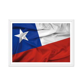 Cuadro individual Bandera Chilena,hi-res