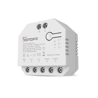 Interruptor Wifi Sonoff DUALR3 Lite de 2 Canales Control de Motor,hi-res