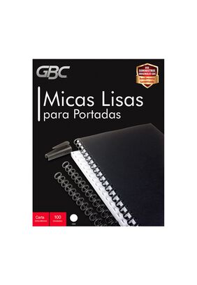 Micas Lisas Tamaño Carta 200 Micrones de 100 unidades GBC - Gris,hi-res