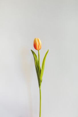 Tulipan Naranjo Flor Artificial by Le Bouquet 48 cm,hi-res