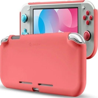 Tomtoc Carcasa de Silicona para Nintendo Switch Lite - Rojo Coral,hi-res