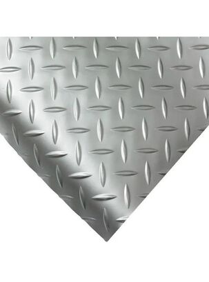 Piso PVC Diamantado Plata 1,2 mm Espesor. 2 mts ancho x 1 mt lineal.,hi-res