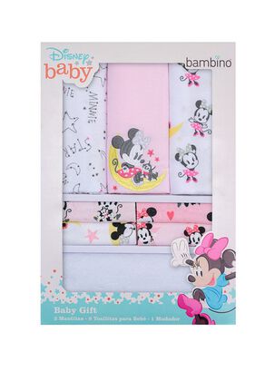 Set 12 Piezas Baby Gift Bambino Minnie Moon And Stars Rosado,hi-res