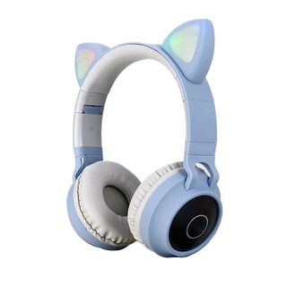 Audífonos Inalámbricos Bluetooth Orejas Gato Con Luz de Colores,hi-res
