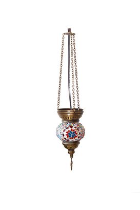 Lámpara turca colgante tricadena XS Estrella multicolor 1,hi-res