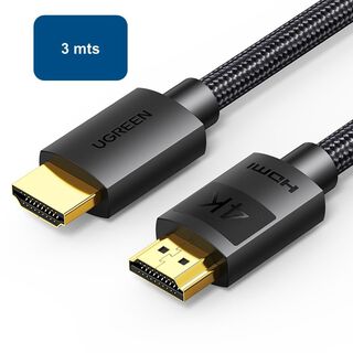 Cable HDMI 2.0 4K modelo HD119 3mts Ugreen,hi-res