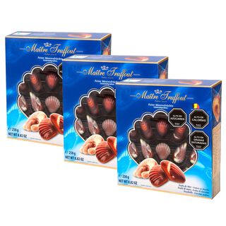 Pack 3 Chocolate Bombón Fruto del mar azul 250gr,hi-res