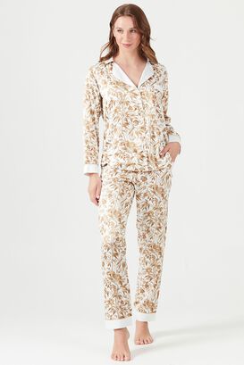 Pijama de mujer Roma Ml Ivory,hi-res