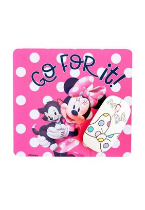 Kit Mouse Inalambrico + Mouse Pad Disney Minnie,hi-res