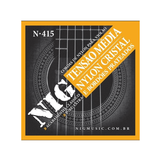 NIG Cuerdas Guitarras Nylon N-415 28-43 Tension Media,hi-res
