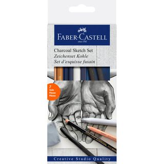Set De Dibujo Carbones Faber-Castell 7 Piezas,hi-res